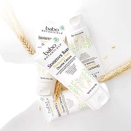 Babo Botanicals Diaper Cream - Soothing 25% Zinc Oxide, Calendula & Shea - EWG Verified - 3oz