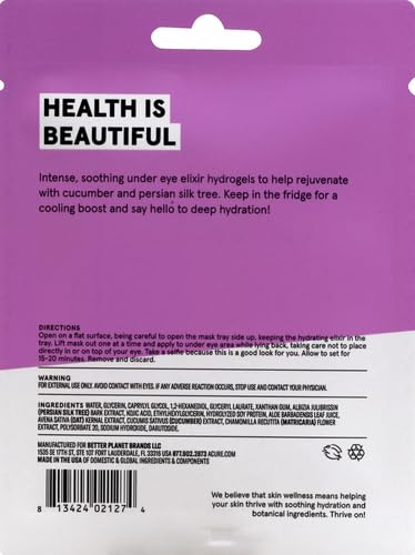 Acure Eye Mask - Deep Hydration, Anti-Aging Support with Cucumber & Silk Tree - 0.236 Fl Oz