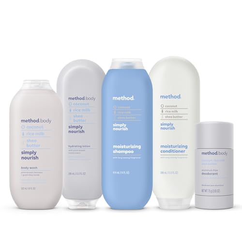Method Body Wash - Nourishing Coconut & Rice Milk, Biodegradable, 80% Recycled Plastic - 28oz