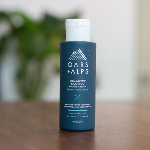 Oars + Alps Men's Shampoo & Conditioner Set - Hydrating, Nourishing Kelp & Algae - 3.4oz Each