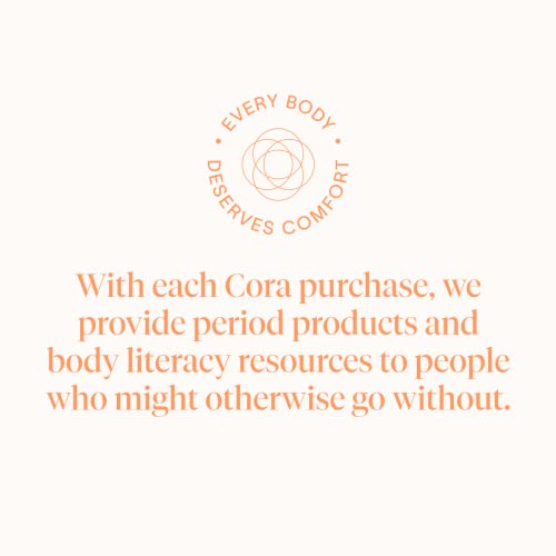 Cora Organic Tampons - 100% Cotton, Ultra Leak Protection, BPA-Free Applicator - 36 Count