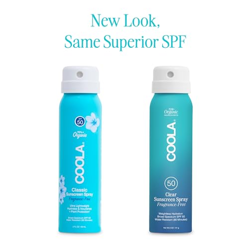 COOLA Organic Sunscreen SPF 50 - Broad Spectrum Protection, Vegan, Gluten Free - 2 Fl Oz