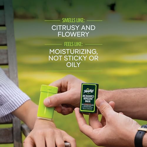 Murphy's Naturals Mosquito Repellent Balm Stick - Natural Protection, Plant-Based - 0.5oz, 3 Pack