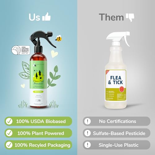 kin+kind Dog Shampoo - Vet Formulated Flea and Tick Prevention with Natural Oils - Lavender 12oz