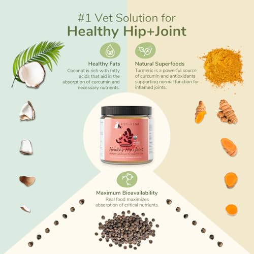 kin+kind Dog Supplement Set - Boosts Immunity, Healthy Skin & Coat, Joint Support - 4 Pack, 8oz