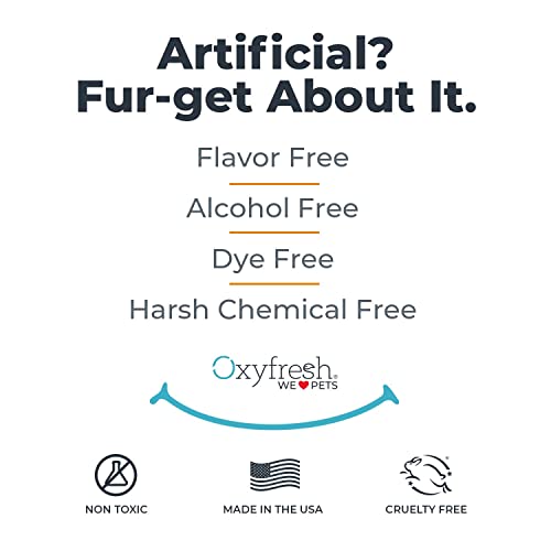 Oxyfresh Pet Dental Kit - Fresh Breath & Clean Teeth for Dogs & Cats - 1oz Toothpaste + 3oz Additive
