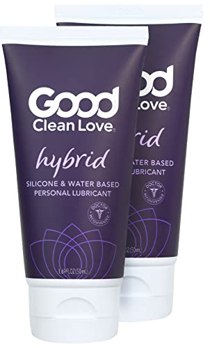 Good Clean Love Personal Lubricant - Long-Lasting Hydration with Hyaluronic Acid - 1.69 Oz (2-Pack)