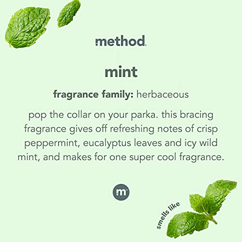 Method Glass Cleaner - Streak-Free Shine, Plant-Based Formula, Mint Scent - 28oz