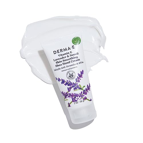 derma e Shea Hand Cream - Intense Moisture & Antioxidant Protection, Lavender & Neroli - 4oz