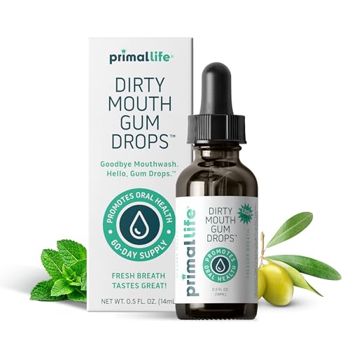 Primal Life Organics Mouthwash - Promotes Fresh Breath, Vegan & Organic, 0.5 oz
