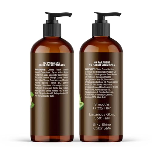 Majestic Pure Shampoo & Conditioner Set - Nourishing Apple Cider Vinegar Blend - 16oz