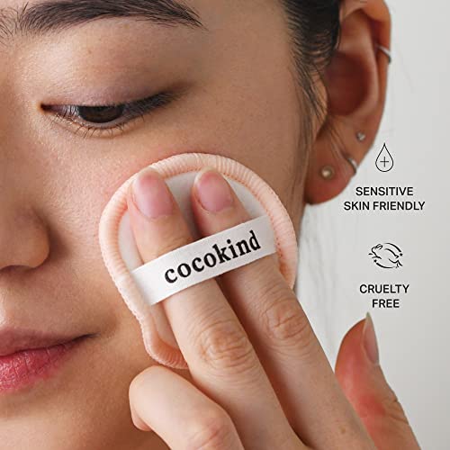 Cocokind Reusable Cotton Rounds - Gentle Makeup Remover, Bamboo & Cotton, 14 Pads with Bag