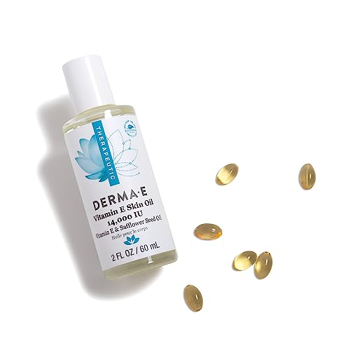 Derma E Vitamin E Face Oil - Hydrates & Nourishes Dry Skin, Hypoallergenic - 2 fl oz
