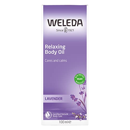 Weleda Lavender Body Oil - Calming Skin Moisturizer, Soothing Aroma - 3.4oz