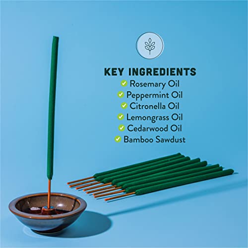 Murphy’s Naturals Mosquito Repellent Incense Sticks - Plant-Based Protection, 8 Sticks/Pack