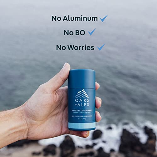 Oars + Alps Men's Grooming Set - Travel Essentials, Fresh Ocean Splash Scent - 5 TSA-Friendly Items