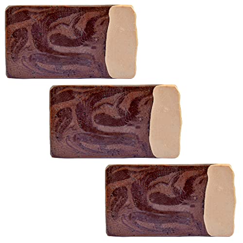 Luxiny Natural Soap Set - Moisturizing Vegan Bars with Hazelnut Cappuccino Scent - 3 Pack