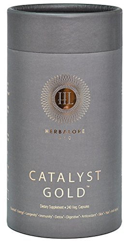 Herbalore Catalyst Gold Superfood Supplement - Boost Immunity, Energy, and Vitality - 240 Capsules