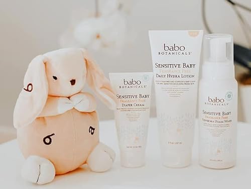 Babo Botanicals Diaper Cream - Soothing 25% Zinc Oxide, Calendula & Shea - EWG Verified - 3oz