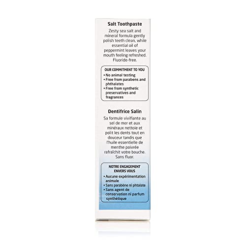 Weleda Natural Salt Toothpaste - Fluoride-Free, NATRUE Certified, Peppermint Fresh - 3 Pack