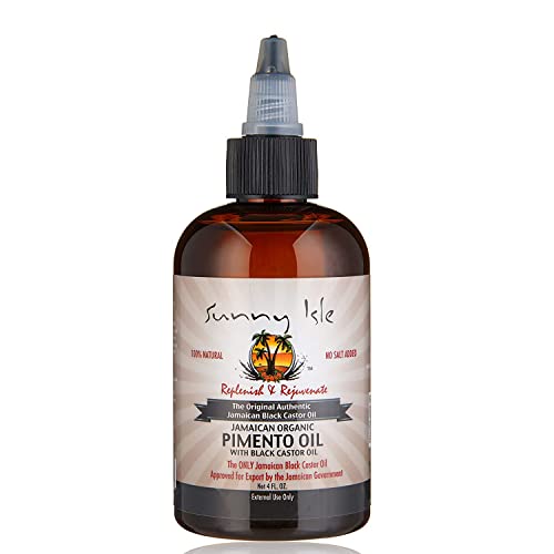 Sunny Isle Jamaican Pimento & Black Castor Oil - Nourishes Scalp, Strengthens Hair - 4oz