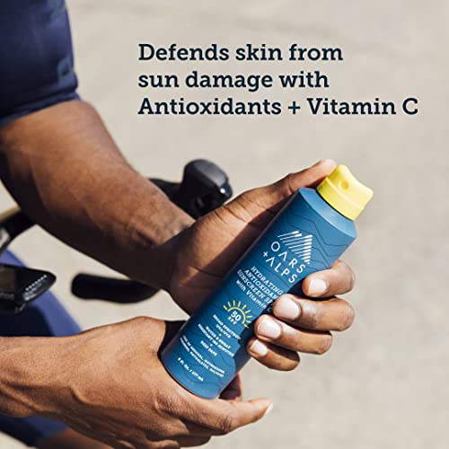 Oars + Alps Hydrating SPF 50 Sunscreen Spray - Nourishing Vitamin C, Water-Resistant - 6 Oz