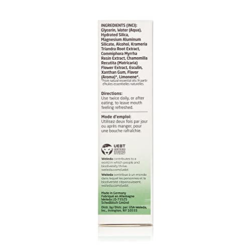 Weleda Plant Gel Toothpaste - Natural Relief for Sensitive Teeth, Mint Flavor - 2.5oz