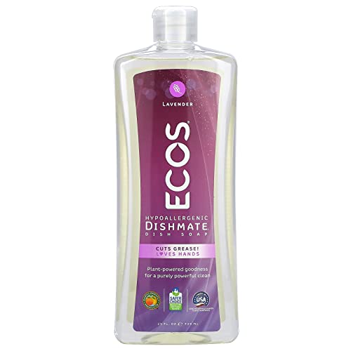 Earth Friendly Dish Cleaning Starter Set - Natural Lavender Scent, 25 fl oz, Gentle Formula