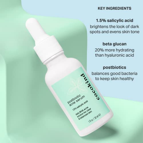 Cocokind Face Serum - Exfoliating & Hydrating with Salicylic Acid & Beta Glucan - 1.5oz
