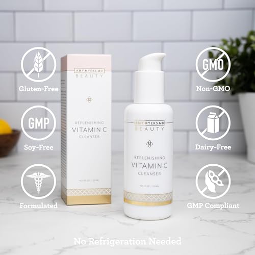 Amy Myers MD Face Wash - Nourishing Vitamin C Cleanser with Rosehip & Reishi - 4 FL Oz