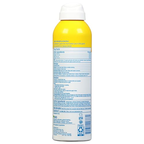 Alba Botanica Sport Sunscreen Spray - Broad Spectrum SPF 50, Plant-Based, 5oz