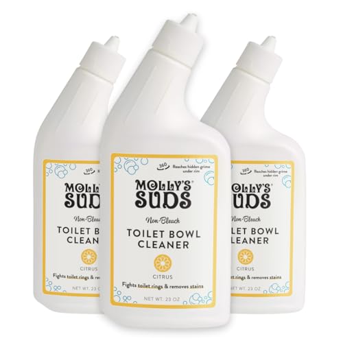 Molly's Suds Toilet Bowl Cleaner - Removes Stains & Odors, Plant-Based Gel, Citrus Scent - 23oz