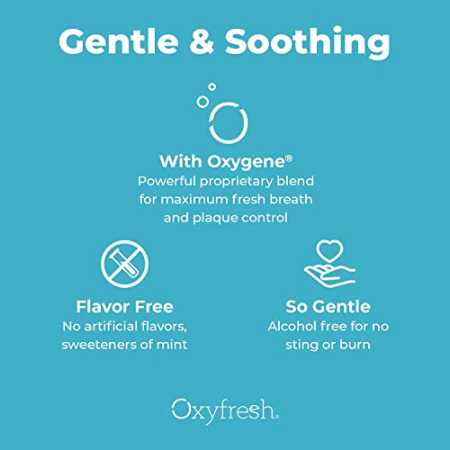 Oxyfresh Mouthwash - Gentle & Alcohol-Free for Sensitive Gums, Unflavored - 16oz
