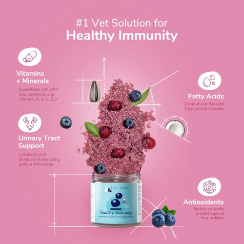 kin+kind Dog Supplement - Boosts Immunity & Bladder Health with Organic Ingredients - 4oz