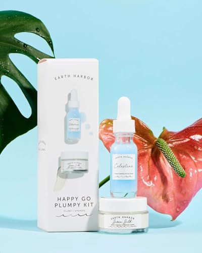 Earth Harbor Skin Care Set - Hydra-Plumping Serum & Multi-Tasking Creme for Radiant Skin - 25mL