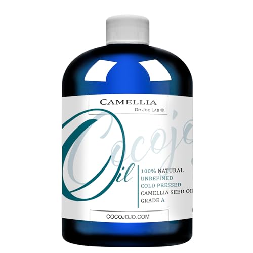 Dr Joe Lab Camellia Seed Oil - Moisturizes & Nourishes Hair, Skin, Body - 8 oz Pure Cold Pressed