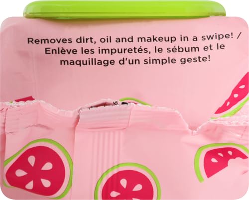 Yes To Facial Cleansing Wipes - Hydrating Makeup Remover with Watermelon & Aloe Vera - 1 Pack