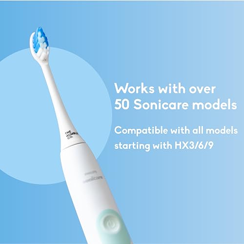 The Humble Co. Plant-Based Toothbrush Heads - Combat Plaque & Bad Breath, 4pk for Sonicare