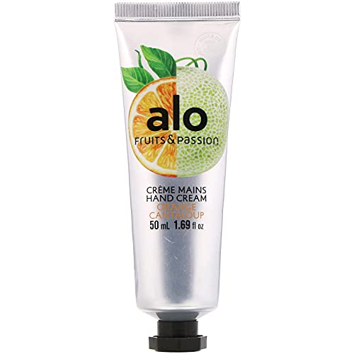 Fruits & Passion [ALO] Orange Cantaloupe Hand Cream - Coconut Oil Moisturizer, Vegan - 75ml