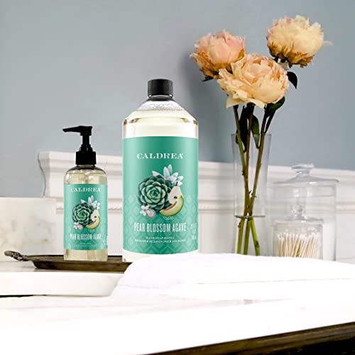 Caldrea Hand Soap Refill - Cleans & Conditions with Aloe Vera, Pear Blossom Agave Scent - 32oz