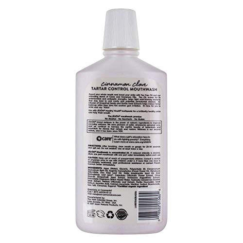 Jason Healthy Mouth Tartar Control Mouthwash - Freshens Breath, Natural Ingredients - 16 Oz