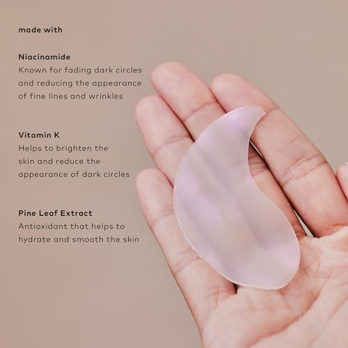 The Good Patch Eye Wrinkle Pads - Brightens Dark Circles, Vegan Ingredients - 6 Sets