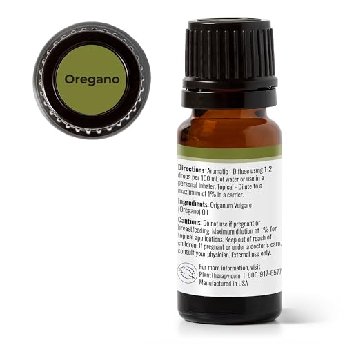 Plant Therapy Oregano Essential Oil - Immune Support, Trusted Quality, 100% Pure - 10 mL
