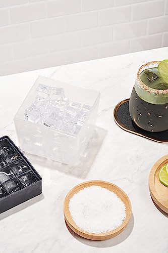 W&P Mini Ice Box Silicone Tray - Easy Release, BPA-Free, Compact Design - Holds 48 Cubes