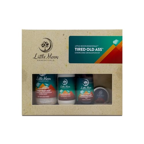 Little Moon Essentials Bath & Body Set - Revitalizing Self-Care, Vegan & Natural - 4 Items