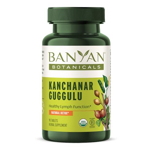 Banyan Botanicals Kanchanar Guggulu Tablets - Detox & Lymph Support, Non-GMO Vegan - 90 Tablets