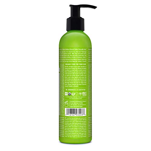 Dr. Bronner's Organic Body Lotion - Nourishing Moisturizer, Certified Organic - Patchouli Lime, 8oz
