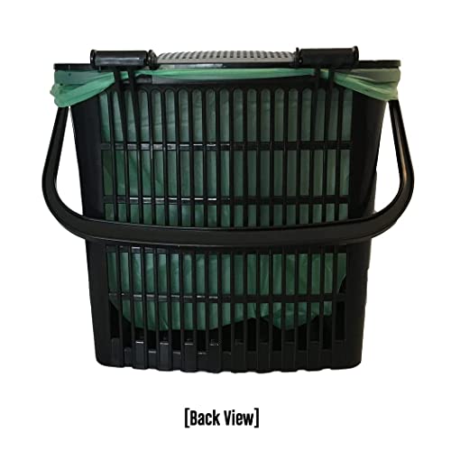 BioBag Kitchen Counter Compost Bin - Breathable, Dishwasher Safe, 89% Recycled Plastic, 25 Bags