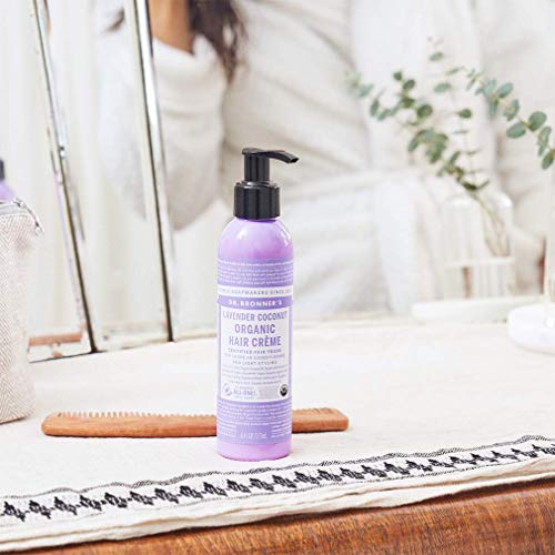 Dr. Bronner's Organic Hair Crème - Nourishing Leave-In Conditioner, Non-GMO, 6 oz Variety Pack