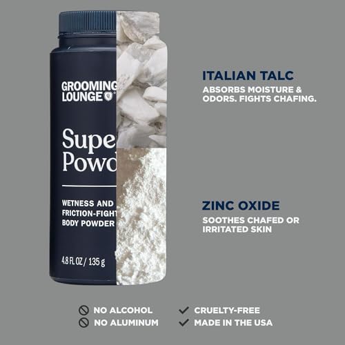 Grooming Lounge Super Powder - Odor & Itch Defense, Talc-Free, Fast Absorbing - 4.8oz